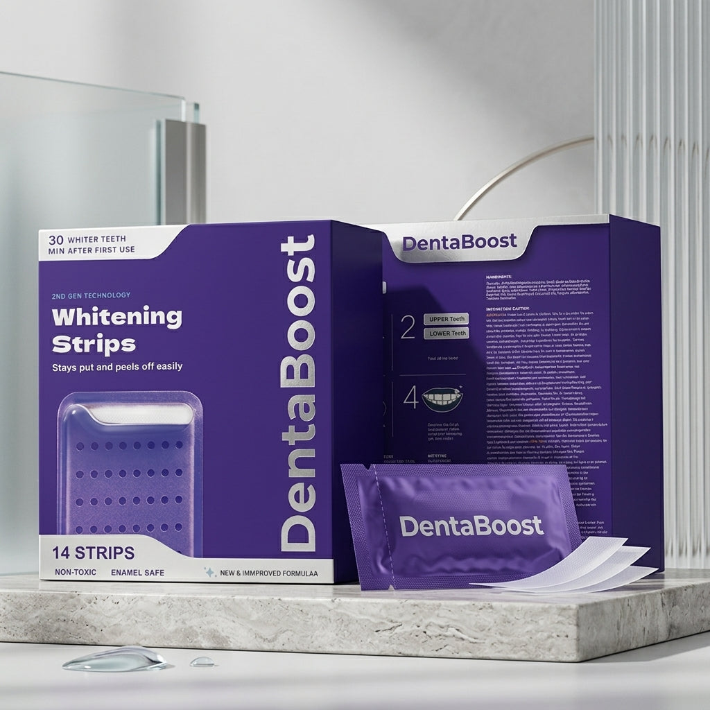 DentaBoost LumiStrips™ — Bandes Blanchissantes PAP+ Sans Peroxyde
